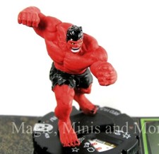The Incredible Hulk RED HULK 028 Heroclix rare miniature w/card