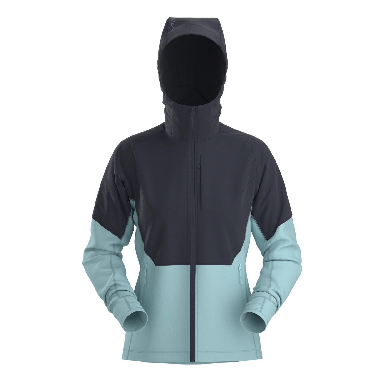 Felpa con cappuccio Polartec nuova con etichette donna blu Arc'teryx blu delta taglia XS $200