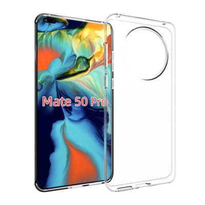 Handyhülle Schutz Case für Huawei Mate 50 Pro Cover Bumper Etuis Transparent