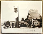 Vintage Coke advertising modern frame Phillips 66 Service Station 11 x 14