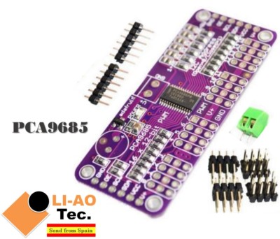 PCA9685 16 Channel 12 bit PWM Servo Driver I2C Interface for Arduino Raspberry