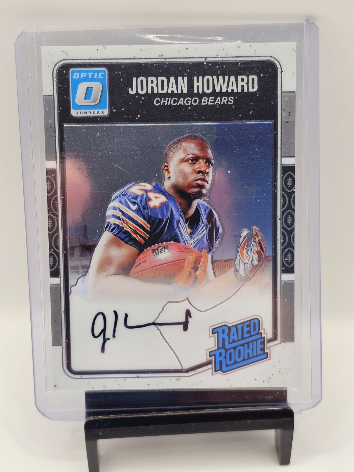 2016 Donruss Optic Football Rated Rookie Auto Jordan Howard #/150 Chicago Bears