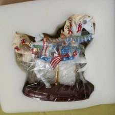 Lenox "American Glory Patriotic Carousel Horse" Limited Edition 2002 NIB COA