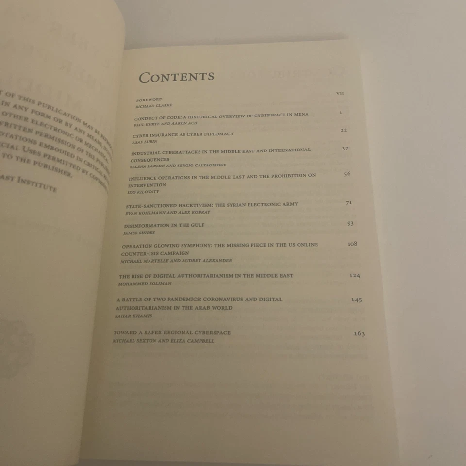 Cyber War & Cyber Peace in the Middle East: Digital Confli... by Sexton, Michael - Image 3 of 4