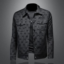 Men Luxury Fashion Trendy Bomber Streetwear Long Sleeve Slim Casual Jacket Coat