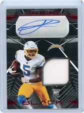 2021 Panini Black Football FOTL Red Rookie Patch Auto #RSM-JP Josh Palmer #02/15