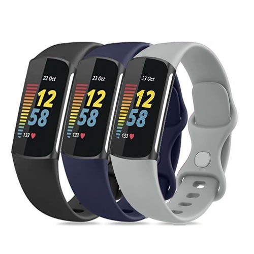 For Fitbit Charge 5/Charge 6 Soft Silicone Sports Replacement Watch Band Strap - Picture 26 of 78