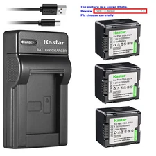Kastar Battery Slim Charger for Panasonic CGR-DU14 CGA-DU14 & SDR-H18 SDR-H20