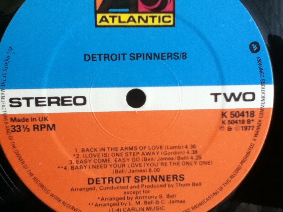 DETROIT SPINNERS LP SPINNER 8 | eBay