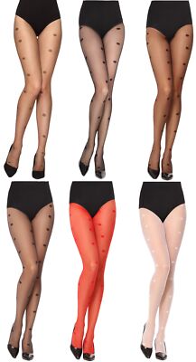 Merry Style Damen Strumpfhose Gemusterte Mit Polka Dots 20 DEN Strumpfhosen XS-L