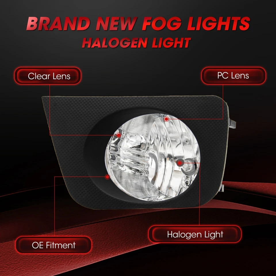 Luces antiniebla luces de parachoques transparentes para Toyota 4Runner 2006-2009 izquierda+derecha Foto 3 de 4