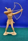 1964 Marx Native American 6" Plastic Figure With Bow and Arrow