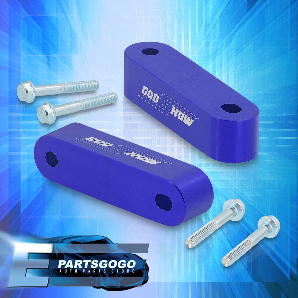 For 88-00 Acura Honda Integra CRX Civic 22MM Blue JDM Hood Spacer Risers + Bolts Foto 3 de 3