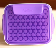Wilton Tip Organizer Box Storage Purple White 9"x 7"x 2"- Tips not included