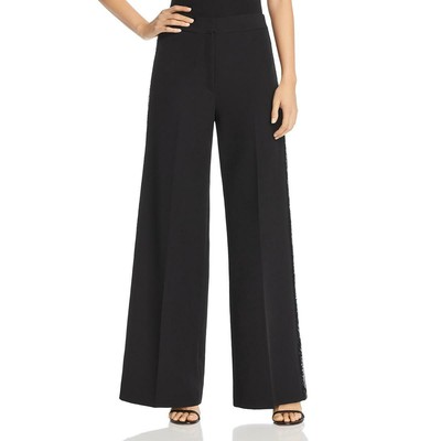 Milly Womens Black Sequined Wide Leg Dress Pants Trousers 10 BHFO 2824 192852068946 | eBay