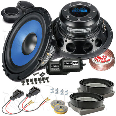 SINUSTEC LAUTSPRECHER für AUDI A2 1999-2005 Heck Tür Hinten 2-Wege 300W #A4PM