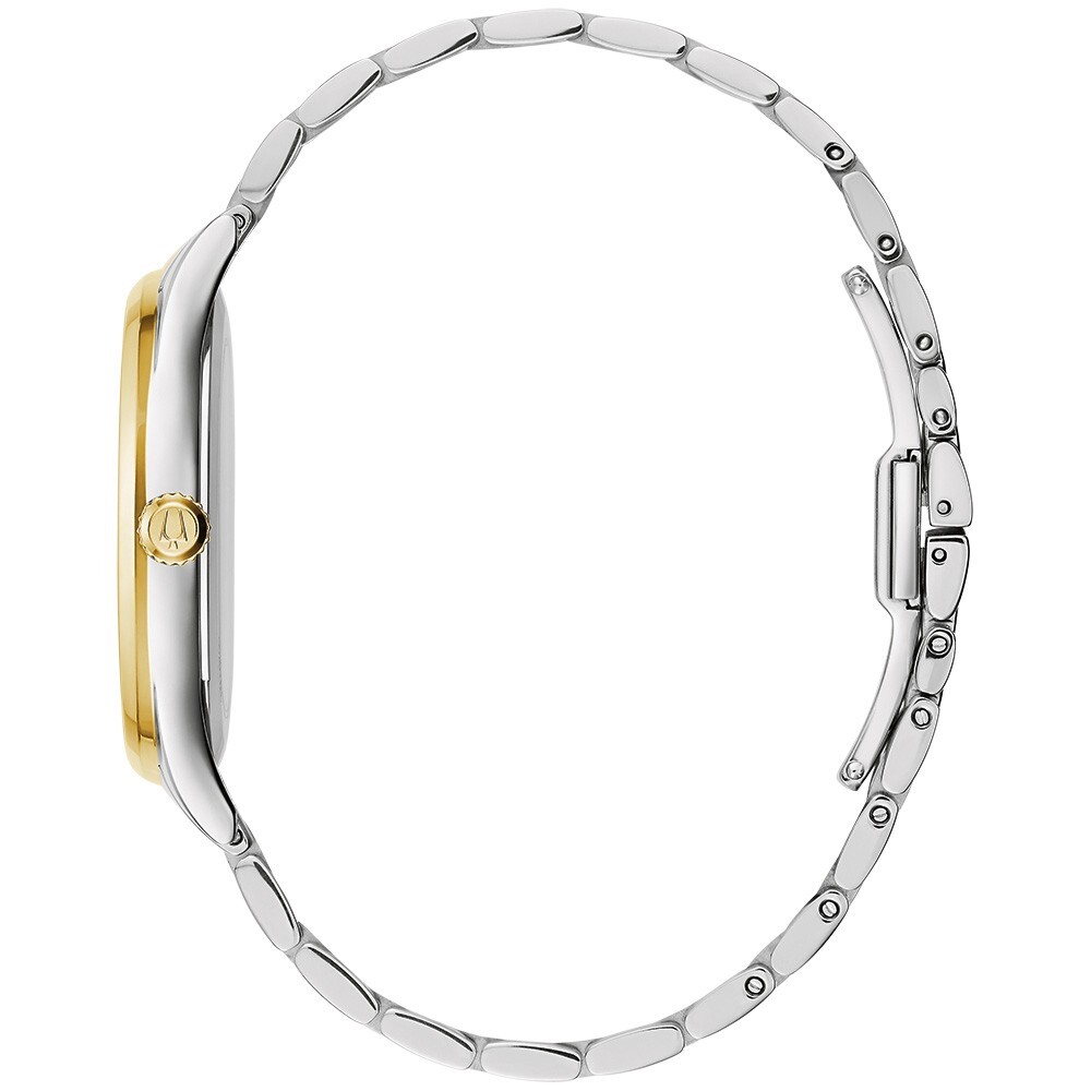 Bulova Women\'s Watch 98P201 Quartz Diamond Mother of Pearl Dial Two Tone Steel Bulova Women main image 4