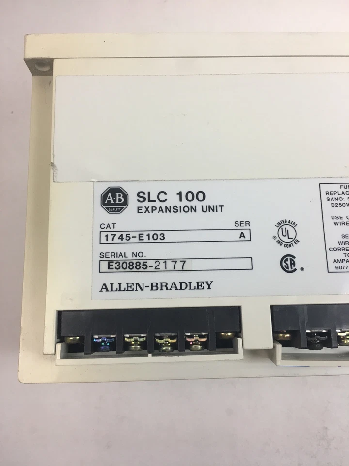 ALLEN BRADLEY PROG CONTROLLER SLC 100 RELAY OUTPUT EXPANSION UNIT 1745-E103 SERA - Image 4 of 4