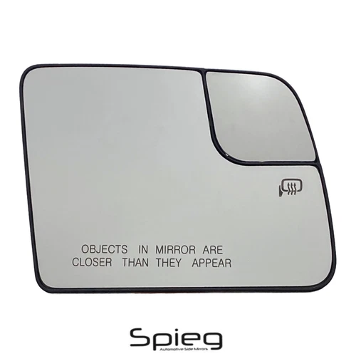 Side Mirror Glass for 11-13 FORD TRANSIT CONNECT Passenger Side Heated Spotter