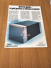 1976 GALE ELECTROACOUSTIC SPEAKERS VINTAGE AD PUB