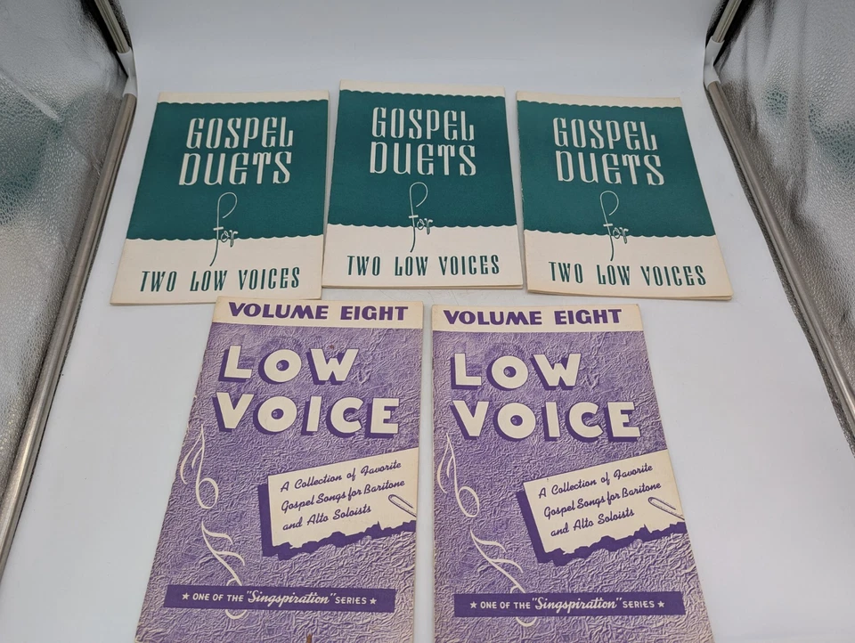 Vtg Sheet Music Lot Gospel Duets Low Voice Solos Let's Sing Duets Treble Trios - Image 2 of 4