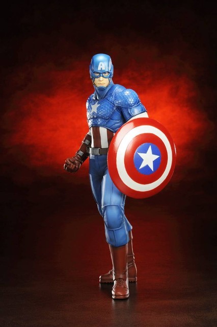 (未使用･未開封品)コトブキヤ AVENGERS MARVEL NOW! ARTFX+ AVENGERS キャプテンアメリカ MARVEL NOW! 1/10スケール PVC製 塗装済み完成品フィギュア CAPTAIN AMERICA Avengers Now Artfx 1/10 scale statue