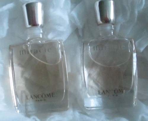 2 LANCOME MIRACLE EAU DE PARFUM MINI DAB/SPLASH Ea: 5 mL 0.17 FL OZ FREE SHIP!