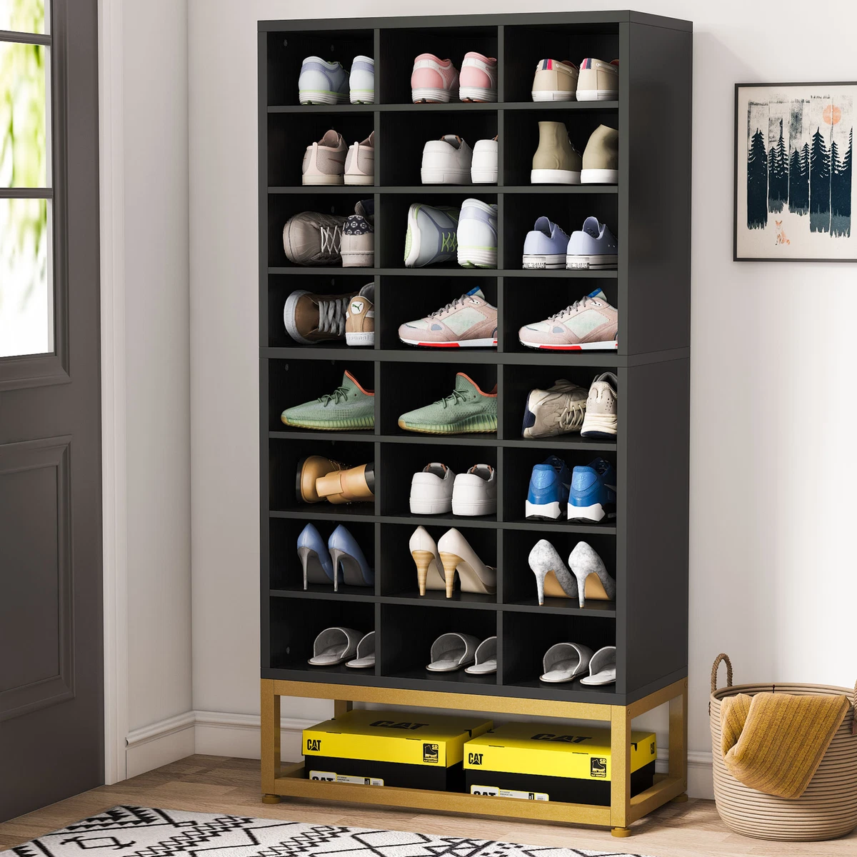 Wooden shoe online cubby