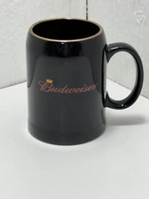Budweiser Anheuser Busch Black Mug 2002 5” Tall