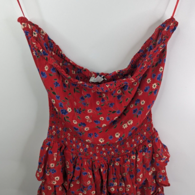 patrons of peace red dress Patrons of Peace Women's Red Border Print Sleeveless Dress