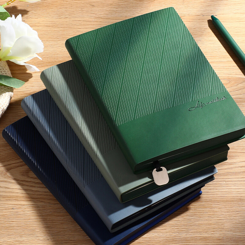 Thick 320 Pages PU Leather Office Journal A5 Notebook Lined Paper Writing Diary