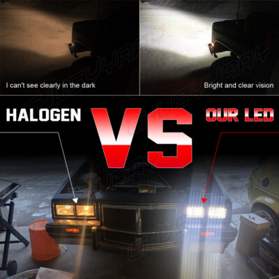 Fit Nissan 720 1983 1984 1985 1986 4pcs 4x6 inch DOT LED