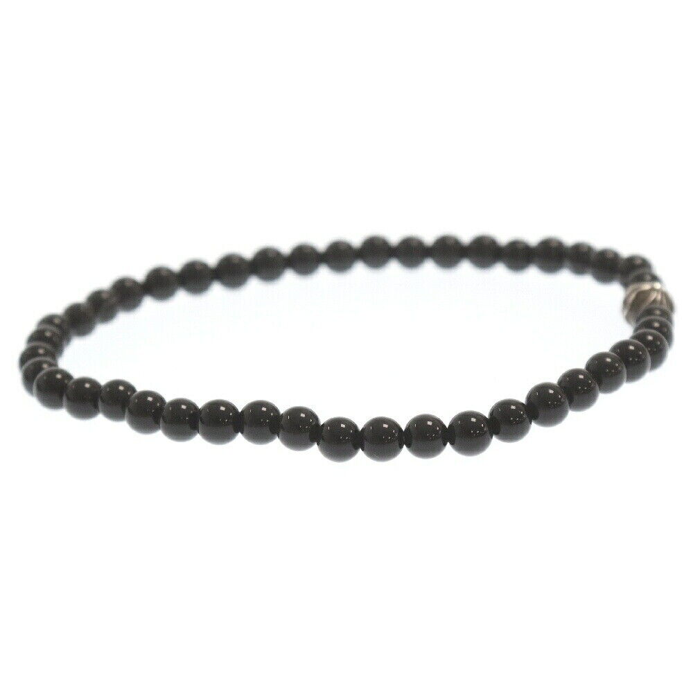 Chrome Hearts 4Mm Bead Bracelet Silver/Black Used Grade B Chrome Hearts 4Mm Bead Bracelet Silver/Black Used Grade B