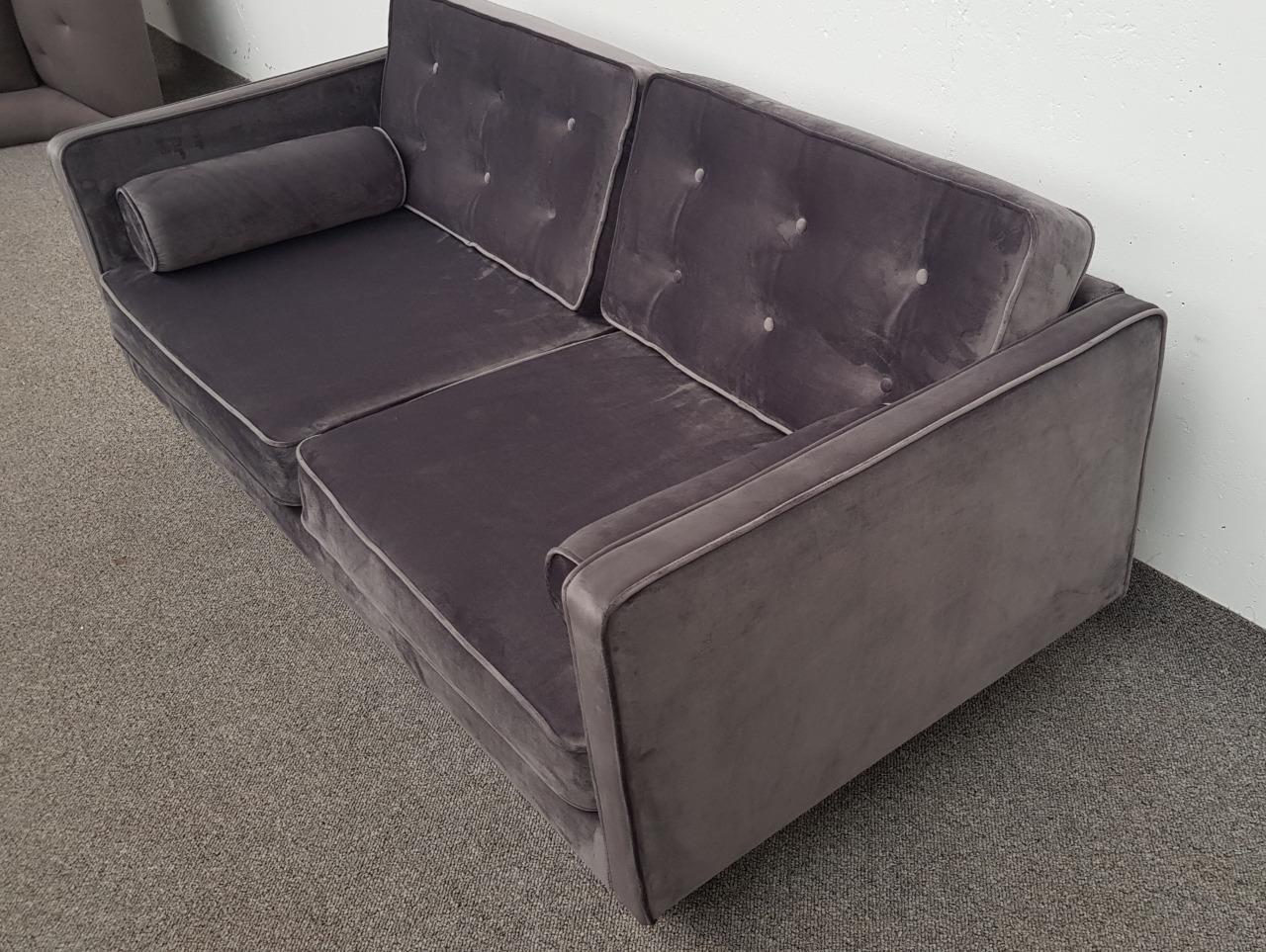 SWOON Porto Twoseater Sofa, Granite Velvet (360) eBay