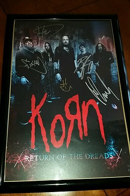 Korn Signed Return of the Dreads 2016 Tour Poster | eBay