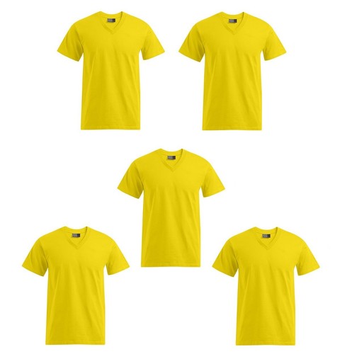 3er, 5er Pack Herren Promodoro Premium V-Neck T-Shirts veredelte Baumwolle S-5XL - Bild 25 von 88