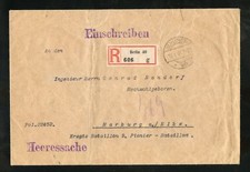 1.WK FELDPOST R-BRIEF BERLIN 12.1.1918 HEERESSACHE !!! (951808)
