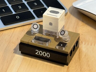 2000 - Der Würfel. Custom Printed Lego Set, Apple Cube G4 MOC Full Set