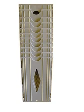 10 pocket time card rack, wall mounted holder fits uPunch HN2000 HN4000 cards