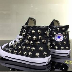 converse argento bambina