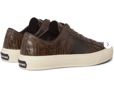 Tom Ford Cambridge Lizard Eidechse Sneakers Chaussures de Sport Baskets 43+