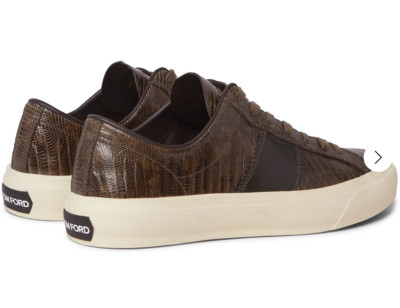 TOM FORD Cambridge Lizard Eidechse Sneakers Shoes Schuhe Turnschuhe Trainers 43+