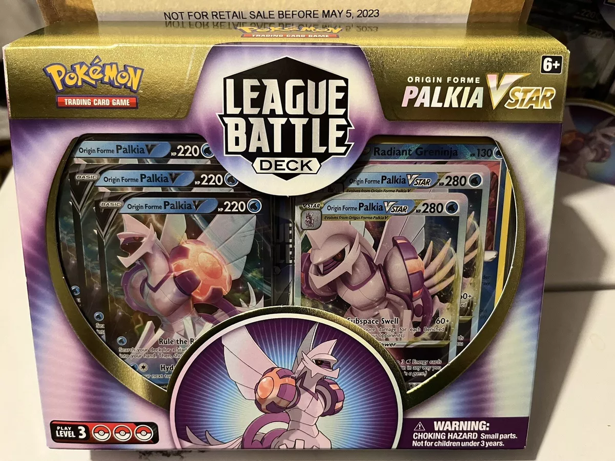  Pokemon TCG: Origin Forme Palkia VSTAR League Battle Deck :  Toys & Games