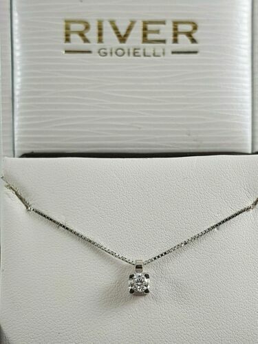 Collana Con Catena A Maglie Quadrate In Oro 14K 19" 14KT 585 - Foto 3