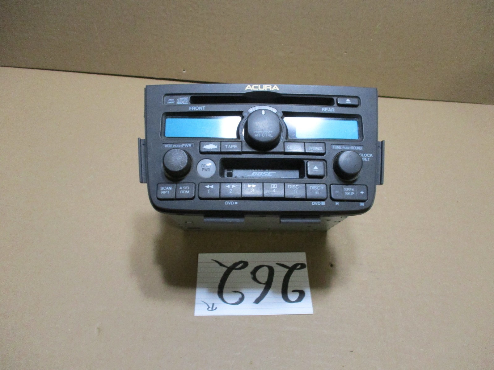 01 02 03 04 Acura MDX Bose Radio Stereo CD Cassette AM FM Used #262-R