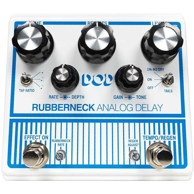 DigiTech DOD Rubberneck Analog Delay Effects Pedal with Tap Tempo