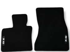 Front Car Floor Mats For Velour BMW X6 F16 MX6 Waterproof Carpet Auto Liners 2pc