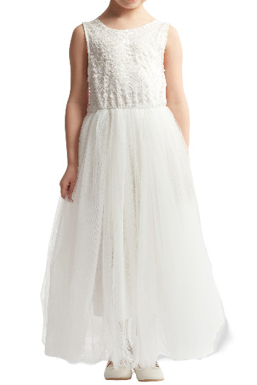 Sukienka de Tul para Niñas Liv Blanca | Elegante y Cómoda para Comunión y Bodas