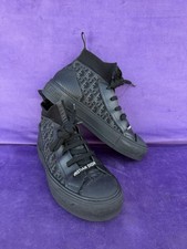 Christian Dior Walk'n'Dior High top Oblique Sneakers Size 35.5 Black