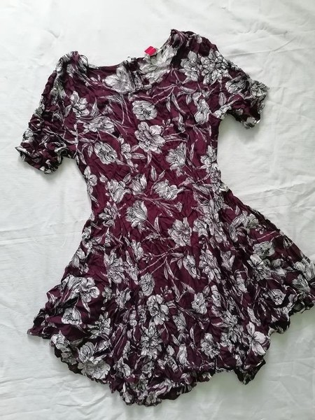 Women Falmer Heritage Dress Burgundy Viscose 38